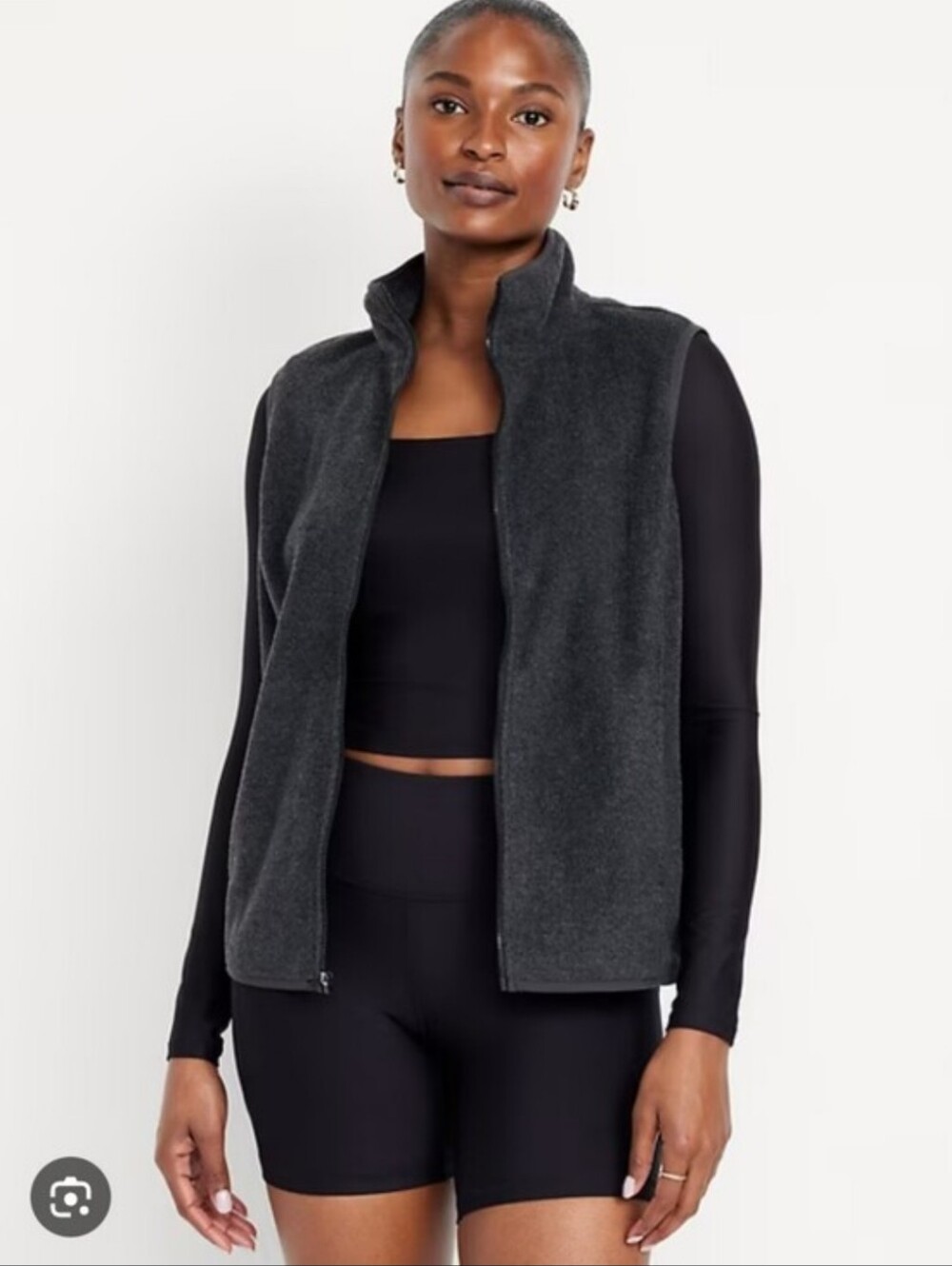 Dark Grey Zip-up Performance Fleece - XXL Tall